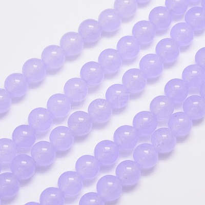 Natural & Dyed Malaysia Jade Bead Strands G-A146-8mm-A18-1