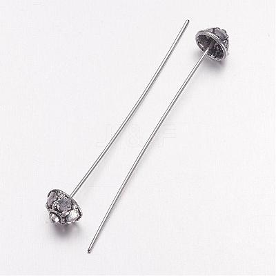 Tibetan Style Pins X-TIBE-1370-AS-RS-1