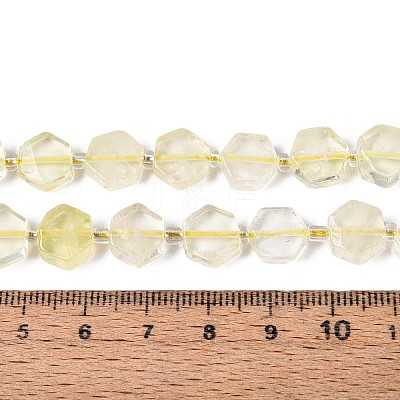 Natural Lemon Quartz(Heated) Beads Strands G-P534-A20-02-1