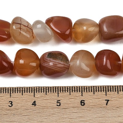 Natural Red Agate Beads Strands G-L630-F01-01G-1