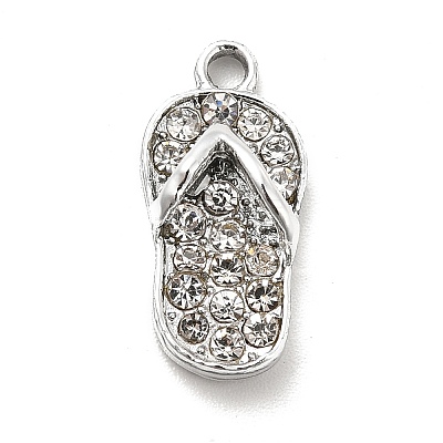 Alloy Rhinestone Pendants X-ALRI-C007-23P-1