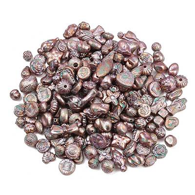 Antiqued Acrylic Beads AC-CBAAA05-01E-1