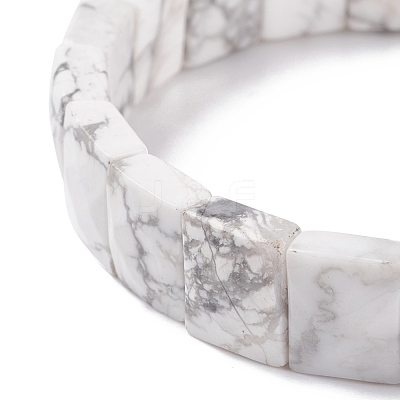Natural Howlite Stretch Bracelets BJEW-F406-B21-1