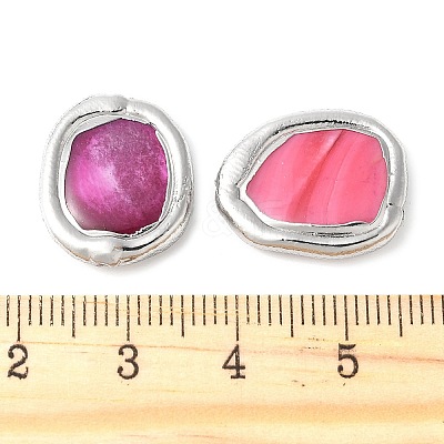 Electroplated Natural Shell Beads KK-P305-05P-1