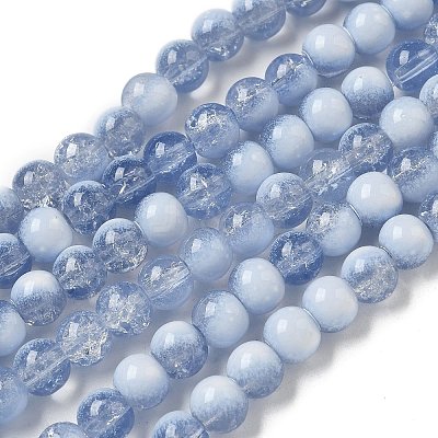 Crackle Glass Beads X1-GLAA-U001-6mm-14-1