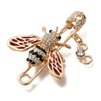 Zinc Alloy Enamel Rhinstone Brooches JEWB-V001-03C-02-1