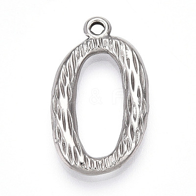 304 Stainless Steel Pendants STAS-N117-01P-O-1