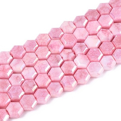 Anti-Tarnish Electroplate Glass Beads Strands GLAA-T028-6mm-02H-1
