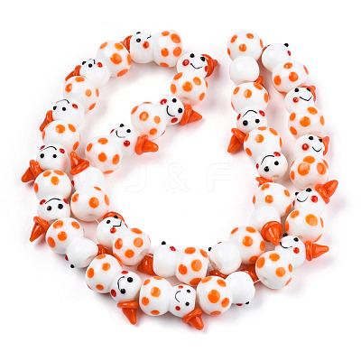 Handmade Lampwork Beads Strands LAMP-N021-43H-1