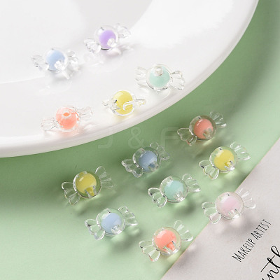 Transparent Acrylic Beads TACR-S152-03A-1