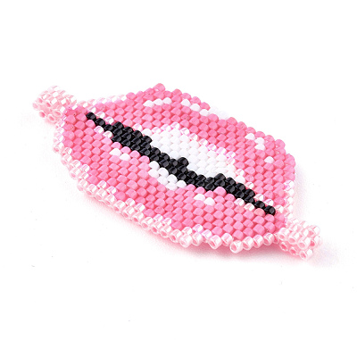 Handmade Seed Beads Links Connectors SEED-I012-56A-1