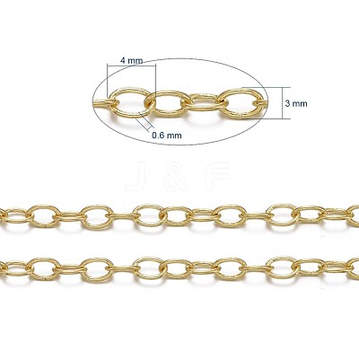 Brass Cable Chains CHC024Y-G-1