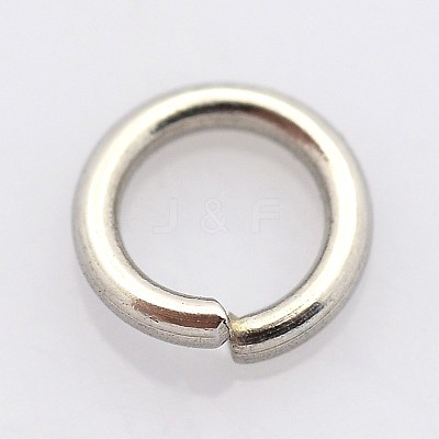 Tarnish Resistant 304 Stainless Steel Open Jump Rings STAS-E067-07-10mm-1