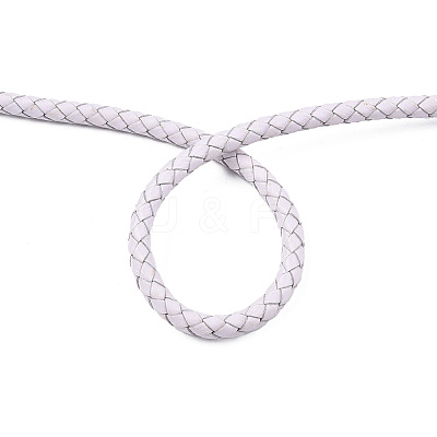 Braided Cowhide Leather Cord NWIR-N005-01R-3mm-1