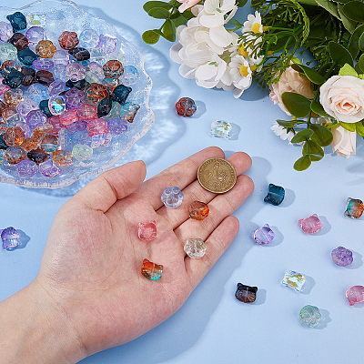 120Pcs 2 Styles Glass Beads GLAA-DC0001-57-1
