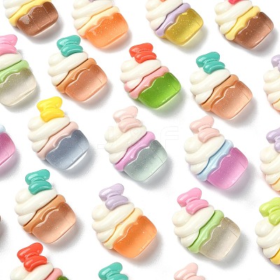 Opaque Resin Decoden Cabochons RESI-CJC0019-27-1
