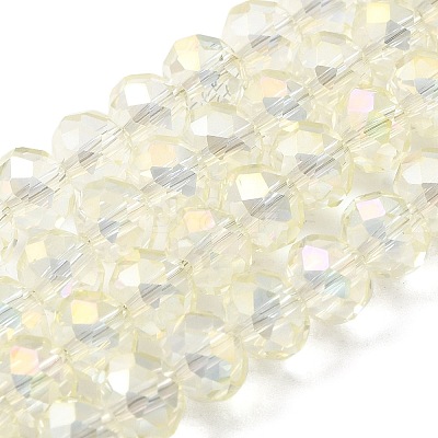 Electroplate Glass Beads Strands EGLA-D020-8x5mm-70-1