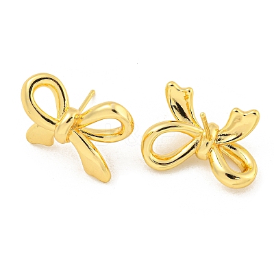 Rack Plating Brass Stud Earrings EJEW-M247-30E-G-1