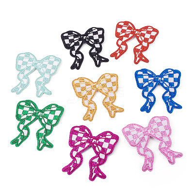 8Pcs 8 Colors Polyester Clothing Patches DIY-TA0015-31-1