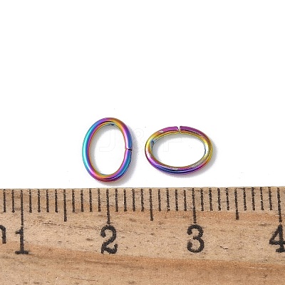 Ion Plating(IP) 304 Stainless Steel Open Jump Rings STAS-F221-40MC-B-1