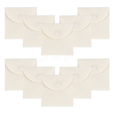 Square Velvet Jewelry Package Bags ABAG-WH0035-055C-03-1