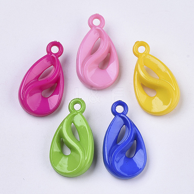 Opaque Acrylic Pendants X-SACR-N008-022-1