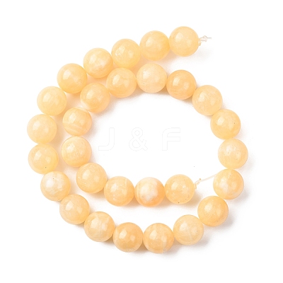 Natural Lemon Jade Beads Strands G-H343-D04-14mm-1