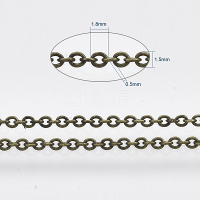 Brass Cable Chains CHC-034Y-AB-NR-1