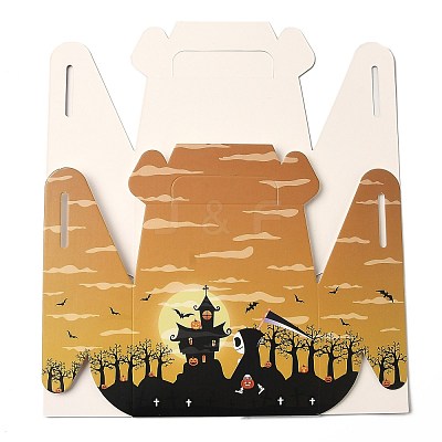 Halloween Theme Paper Cupcakes Boxes CON-I009-15D-1