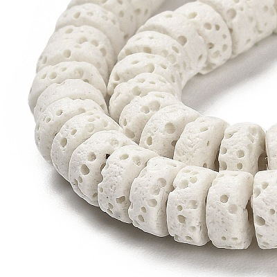 Natural Lava Rock Dyed Beads Strands G-L586-A01-14-1