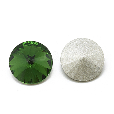 Pointed Back Glass Rhinestone Cabochons RGLA-T086-8mm-20-1