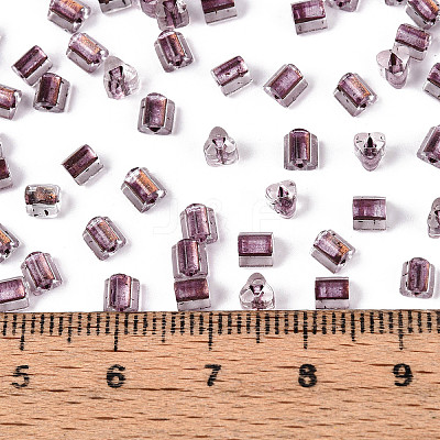 Transparent Inside Colours Glass Seed Beads SEED-T007-13K-1