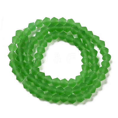 Imitate Austrian Crystal Frosted Glass Beads Strands EGLA-A039-T4mm-MD03-1