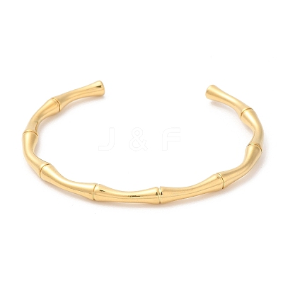 304 Stainless Steel Cuff Bangles BJEW-H588-01G-1