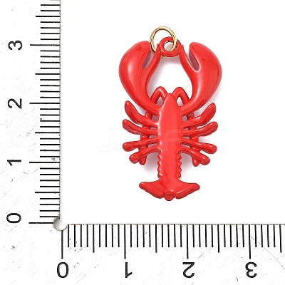 Brass Enamel Pendants X-KK-G555-20G-02-1
