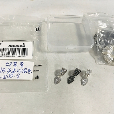 30Pcs 3 Colors Brass Pendant Bails FIND-DC0002-17-1