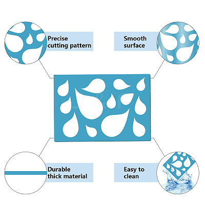 Acrylic Earring Handwork Template DIY-WH0359-065-1