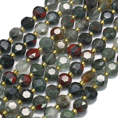 Natural African Bloodstone Beads Strands G-C116-A33-02-1