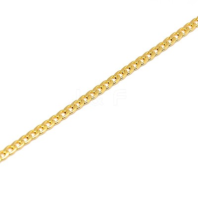 304 Stainless Steel Curb Chain/Twisted Chain Necklace Making STAS-A028-N108G-1