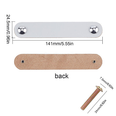 PU Leather Door Handles FIND-WH0052-52B-1