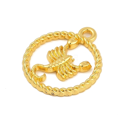 Twelve Constellations Alloy Pendants PALLOY-Q006-01L-G-1