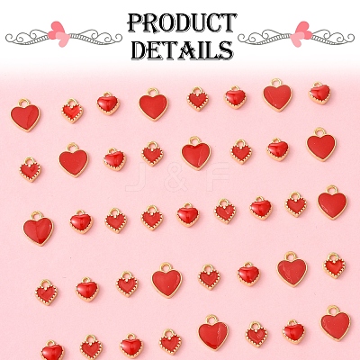 48Pcs 3 Styles Alloy Enamel Charms ENAM-FS0002-42-1
