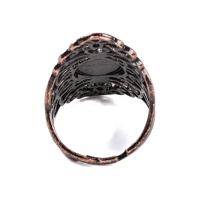 Synthetic Turquoise Retro Finger Rings RJEW-B067-02R-20-1