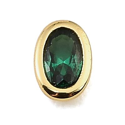 Brass Pave Cubic Zirconia Cabochons CU-CBA30E8-04G-07-1
