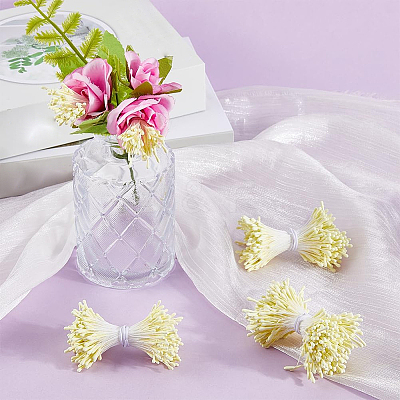 6Bundles Gypsum with Cotton Cord Artificial Flower Core DIY-GF0014-10A-1