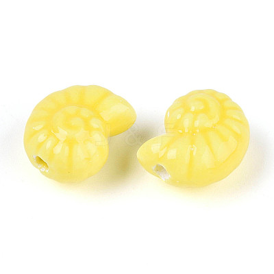 Glazed Porcelain Beads PORC-I028-02I-01-1