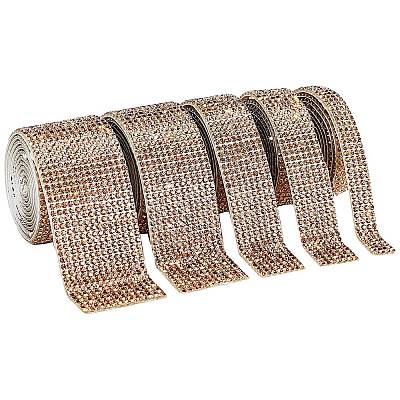 Glitter Glass Hotfix Rhinestone(Resin On The Back) DIY-WH0214-29-1