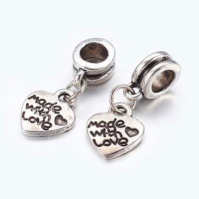 Men Valentines Day Gift Ideas Alloy European Dangle Charms PALLOY-JF00001-15-1