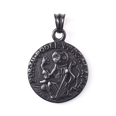 304 Stainless Steel Pendants STAS-K191-08B-1