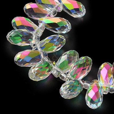 Electroplate Glass Beads Strands EGLA-B006-01A-FR02-1
